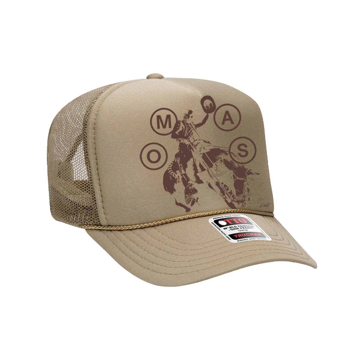 (KHAKI) Bullseye Trucker Hat